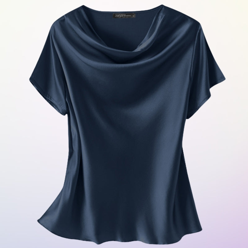 Sorelia™ | Casual Short Sleeve Blouse With O Neck