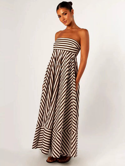 Alera™ | Nocturnal Charm Ruched Maxi Dress