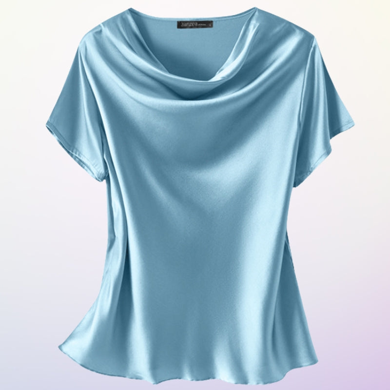 Sorelia™ | Casual Short Sleeve Blouse With O Neck