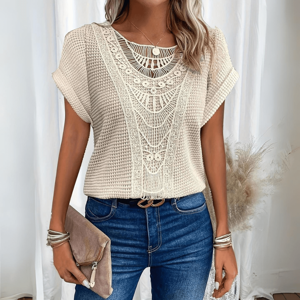 Rowena™ | Elegant Ibiza-style blouse