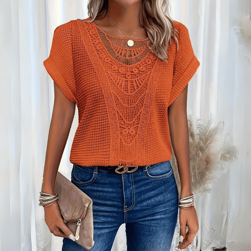 Rowena™ | Elegant Ibiza-style blouse