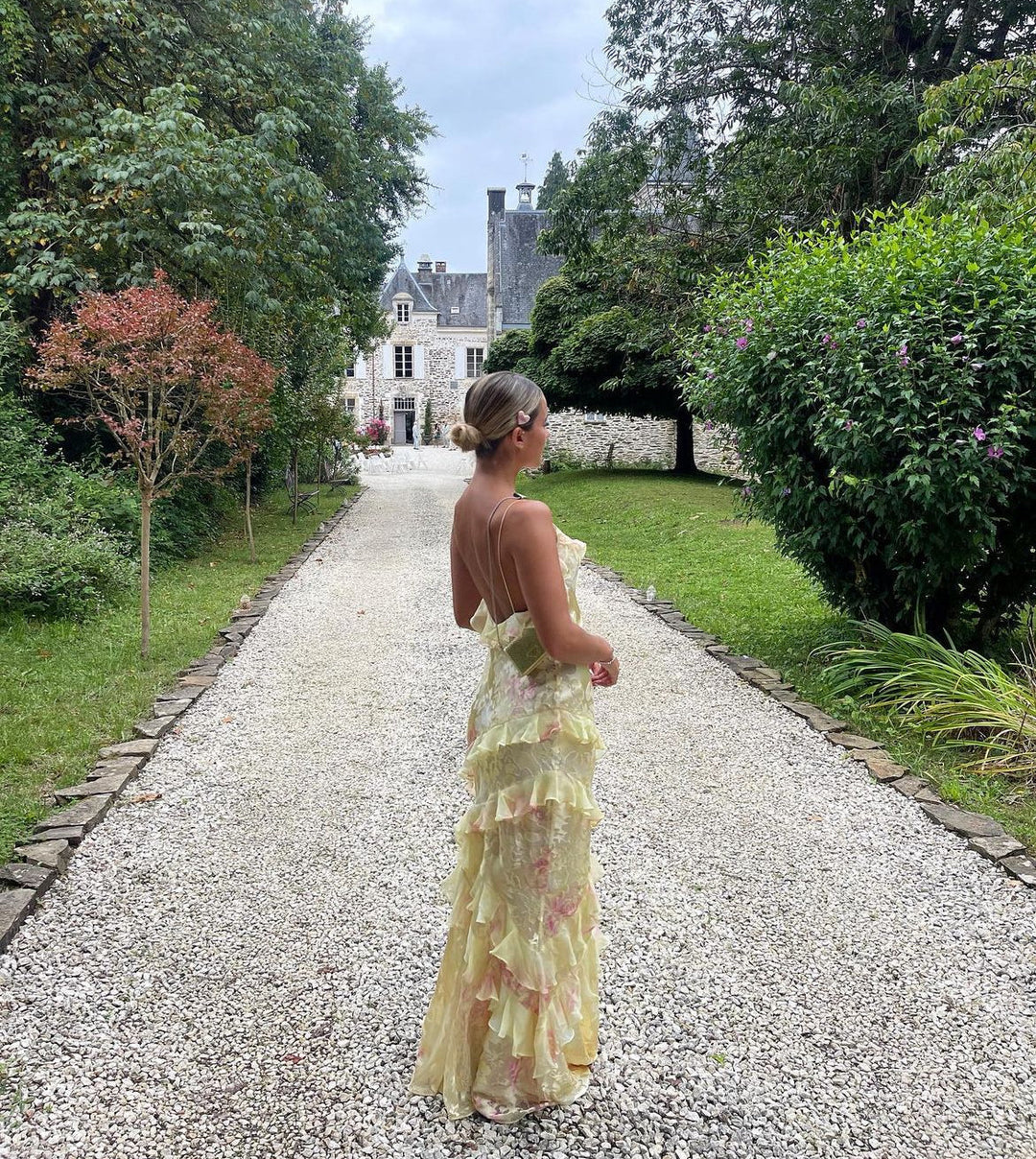 Vienna™ | Ruffle Maxi Dress Graceful & Romantic