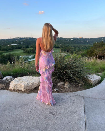 Vienna™ | Ruffle Maxi Dress Graceful & Romantic