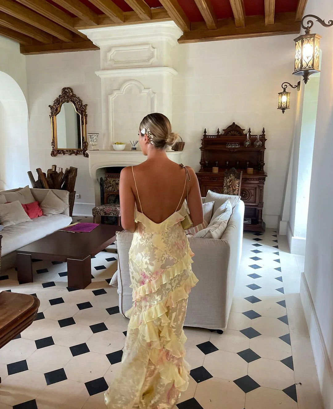 Vienna™ | Ruffle Maxi Dress Graceful & Romantic