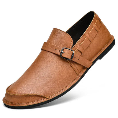Kove™ | Buckled Vegan Leather Loafers