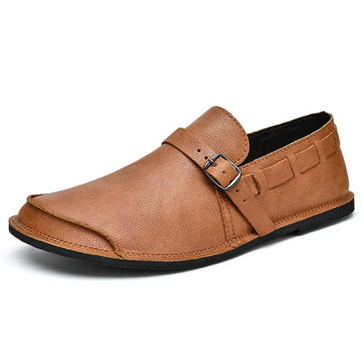 Kove™ | Buckled Vegan Leather Loafers