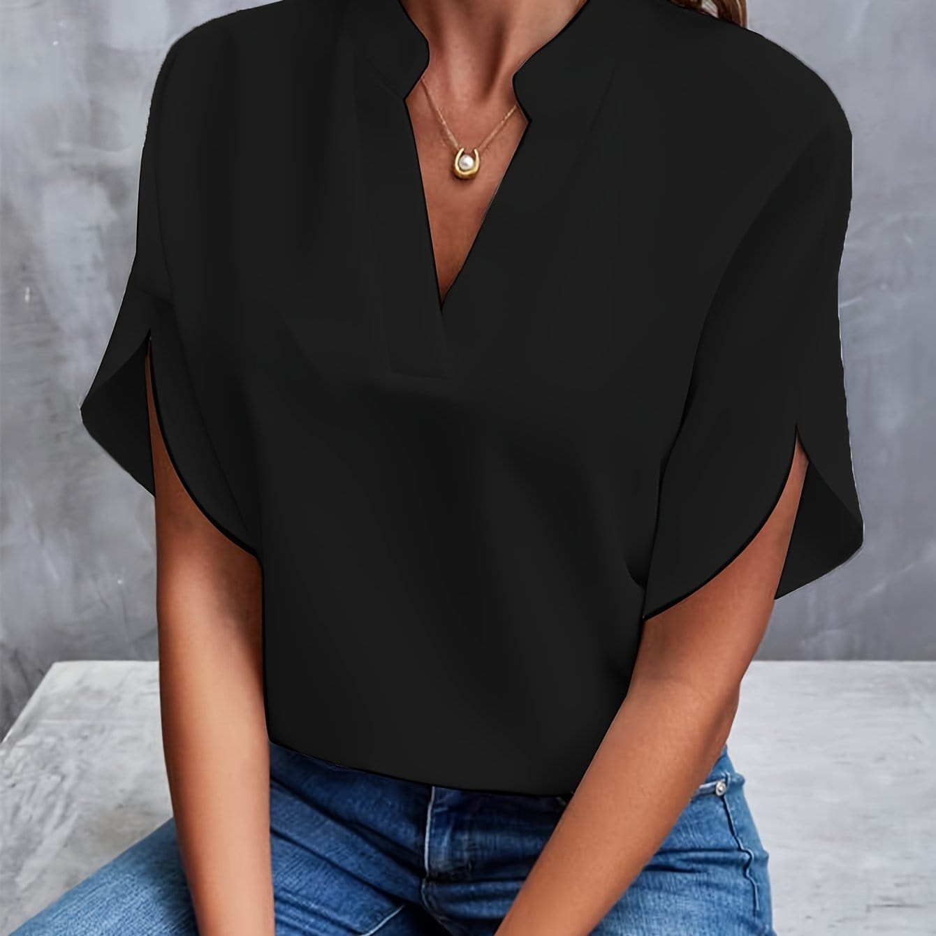 Cassia™ | Draped Blouse
