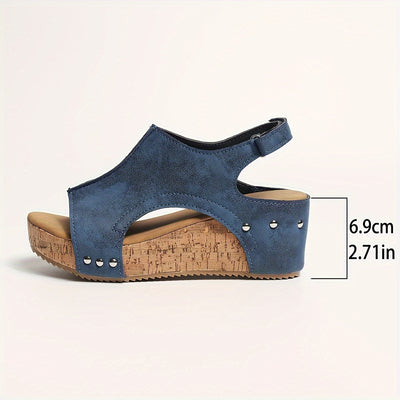 Caelina™ | Vintage Wedge Sandals