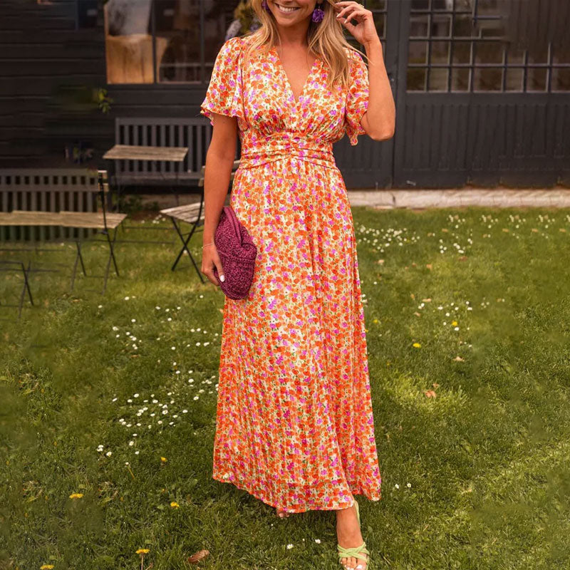 Seraphine™ | Classic V-Neck Dress